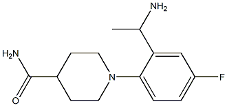 1-[2-(1-aminoethyl)-4-fluorophenyl]piperidine-4-carboxamide