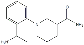 1-[2-(1-aminoethyl)phenyl]piperidine-3-carboxamide,,结构式