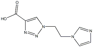 1-[2-(1H-imidazol-1-yl)ethyl]-1H-1,2,3-triazole-4-carboxylic acid Structure