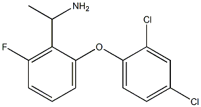 1-[2-(2,4-dichlorophenoxy)-6-fluorophenyl]ethan-1-amine Structure