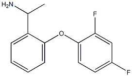 1-[2-(2,4-difluorophenoxy)phenyl]ethan-1-amine,,结构式