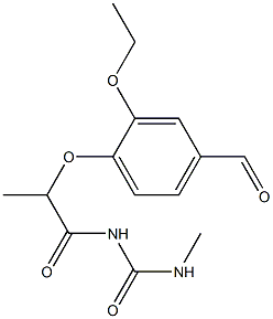 1-[2-(2-ethoxy-4-formylphenoxy)propanoyl]-3-methylurea