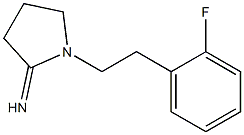 1-[2-(2-fluorophenyl)ethyl]pyrrolidin-2-imine 化学構造式