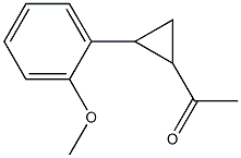 1-[2-(2-methoxyphenyl)cyclopropyl]ethan-1-one Struktur