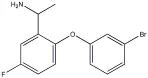 1-[2-(3-bromophenoxy)-5-fluorophenyl]ethan-1-amine 化学構造式