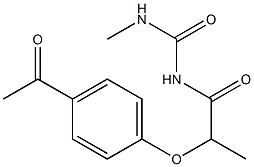 1-[2-(4-acetylphenoxy)propanoyl]-3-methylurea|