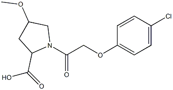  1-[2-(4-chlorophenoxy)acetyl]-4-methoxypyrrolidine-2-carboxylic acid