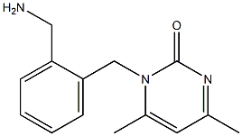 1-[2-(aminomethyl)benzyl]-4,6-dimethylpyrimidin-2(1H)-one Structure