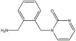 1-[2-(aminomethyl)benzyl]pyrimidin-2(1H)-one Struktur