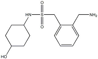 1-[2-(aminomethyl)phenyl]-N-(4-hydroxycyclohexyl)methanesulfonamide Structure