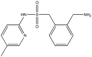 1-[2-(aminomethyl)phenyl]-N-(5-methylpyridin-2-yl)methanesulfonamide Structure