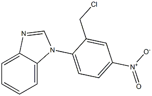 1-[2-(chloromethyl)-4-nitrophenyl]-1H-1,3-benzodiazole,,结构式