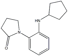  1-[2-(cyclopentylamino)phenyl]pyrrolidin-2-one
