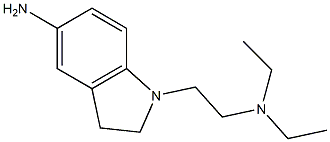1-[2-(diethylamino)ethyl]-2,3-dihydro-1H-indol-5-amine,,结构式