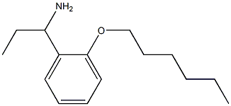 1-[2-(hexyloxy)phenyl]propan-1-amine 结构式