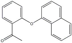 1-[2-(naphthalen-1-yloxy)phenyl]ethan-1-one Structure