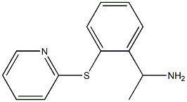 1-[2-(pyridin-2-ylsulfanyl)phenyl]ethan-1-amine 化学構造式