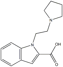1-[2-(pyrrolidin-1-yl)ethyl]-1H-indole-2-carboxylic acid Structure