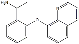 1-[2-(quinolin-8-yloxy)phenyl]ethan-1-amine Structure