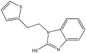 1-[2-(thiophen-2-yl)ethyl]-1H-1,3-benzodiazole-2-thiol Struktur