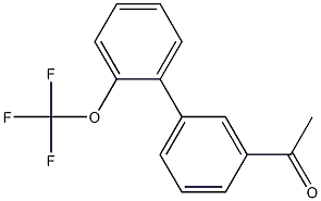 1-[2'-(trifluoromethoxy)-1,1'-biphenyl-3-yl]ethanone,,结构式