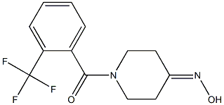 1-[2-(trifluoromethyl)benzoyl]piperidin-4-one oxime Struktur