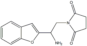 1-[2-amino-2-(1-benzofuran-2-yl)ethyl]pyrrolidine-2,5-dione