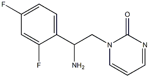 1-[2-amino-2-(2,4-difluorophenyl)ethyl]pyrimidin-2(1H)-one,,结构式