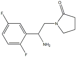 1-[2-amino-2-(2,5-difluorophenyl)ethyl]pyrrolidin-2-one,,结构式