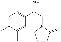 1-[2-amino-2-(3,4-dimethylphenyl)ethyl]pyrrolidin-2-one Structure