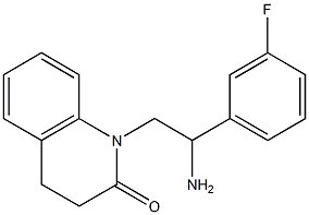 1-[2-amino-2-(3-fluorophenyl)ethyl]-1,2,3,4-tetrahydroquinolin-2-one,,结构式