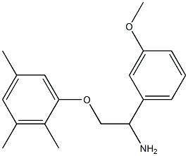 1-[2-amino-2-(3-methoxyphenyl)ethoxy]-2,3,5-trimethylbenzene 结构式