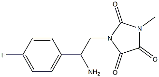 1-[2-amino-2-(4-fluorophenyl)ethyl]-3-methylimidazolidine-2,4,5-trione Structure