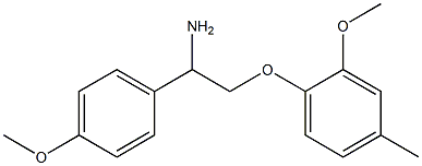 1-[2-amino-2-(4-methoxyphenyl)ethoxy]-2-methoxy-4-methylbenzene,,结构式