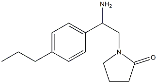 1-[2-amino-2-(4-propylphenyl)ethyl]pyrrolidin-2-one Struktur