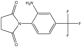 1-[2-amino-4-(trifluoromethyl)phenyl]pyrrolidine-2,5-dione 结构式