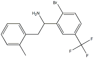 1-[2-bromo-5-(trifluoromethyl)phenyl]-2-(2-methylphenyl)ethan-1-amine,,结构式