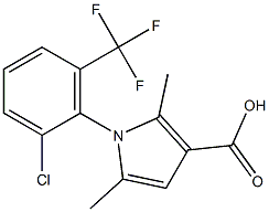  1-[2-chloro-6-(trifluoromethyl)phenyl]-2,5-dimethyl-1H-pyrrole-3-carboxylic acid