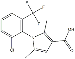 1-[2-chloro-6-(trifluoromethyl)phenyl]-2,5-dimethyl-1H-pyrrole-3-carboxylic acid