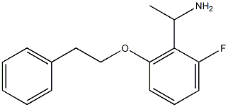 1-[2-fluoro-6-(2-phenylethoxy)phenyl]ethan-1-amine Struktur