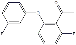 1-[2-fluoro-6-(3-fluorophenoxy)phenyl]ethan-1-one 结构式