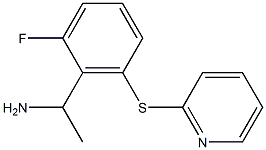 1-[2-fluoro-6-(pyridin-2-ylsulfanyl)phenyl]ethan-1-amine Struktur