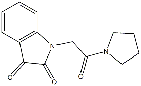 1-[2-oxo-2-(pyrrolidin-1-yl)ethyl]-2,3-dihydro-1H-indole-2,3-dione Structure