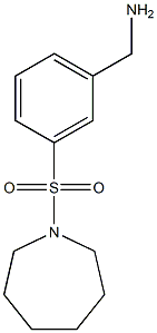 1-[3-(azepan-1-ylsulfonyl)phenyl]methanamine Structure