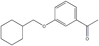 1-[3-(cyclohexylmethoxy)phenyl]ethan-1-one Structure