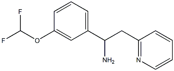  1-[3-(difluoromethoxy)phenyl]-2-(pyridin-2-yl)ethan-1-amine