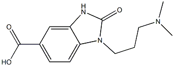  1-[3-(dimethylamino)propyl]-2-oxo-2,3-dihydro-1H-1,3-benzodiazole-5-carboxylic acid