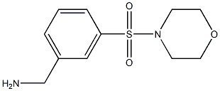 1-[3-(morpholin-4-ylsulfonyl)phenyl]methanamine 结构式