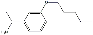 1-[3-(pentyloxy)phenyl]ethan-1-amine 化学構造式