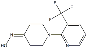 1-[3-(trifluoromethyl)pyridin-2-yl]piperidin-4-one oxime,,结构式